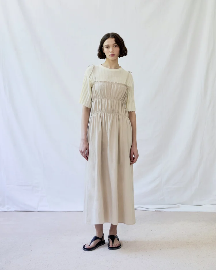 diarte Cece Cotton Dress Sand