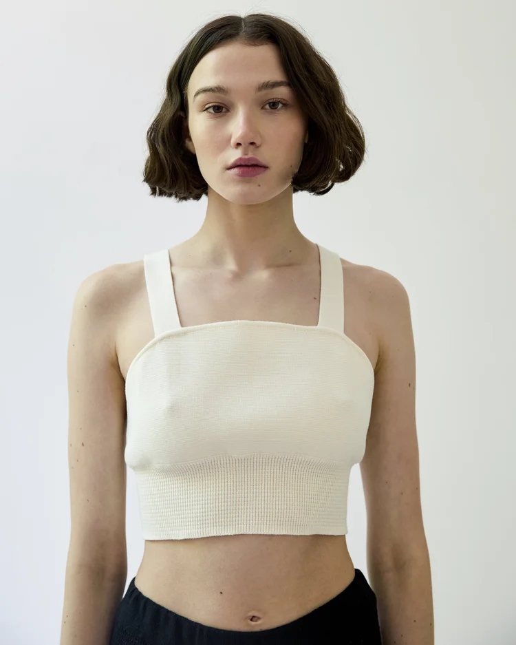 diarte Cruz Top Raw White