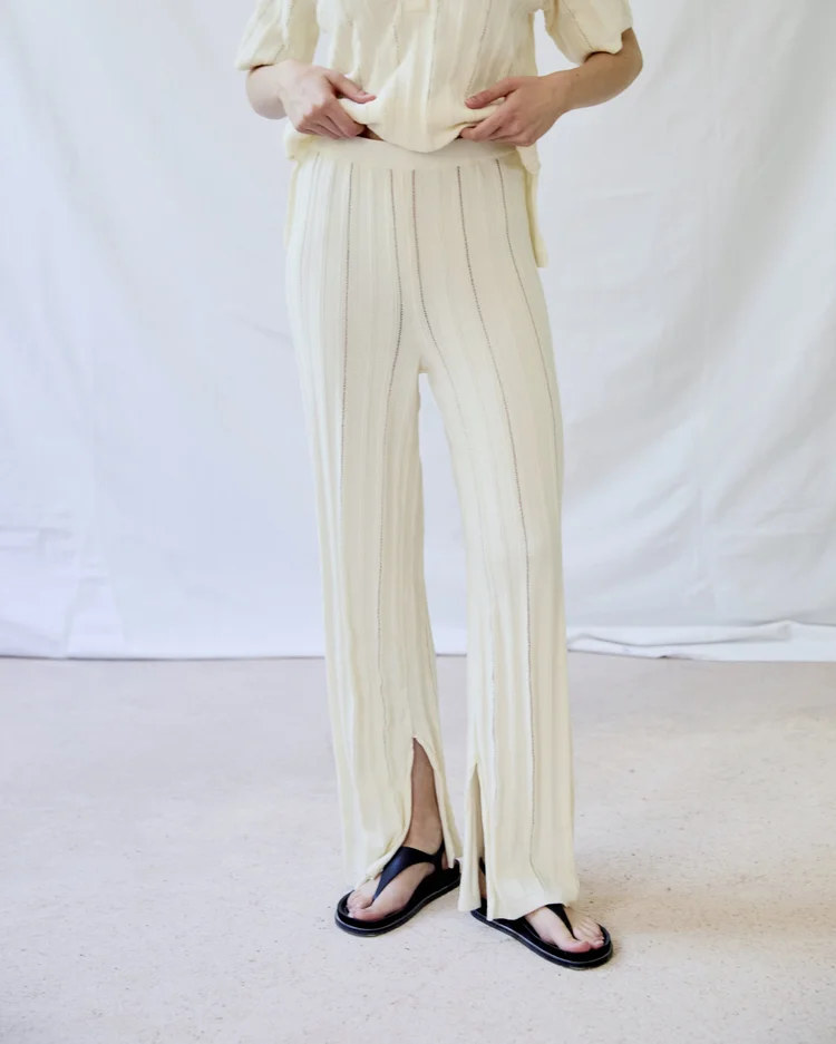 diarte Fumo Pants Raw White