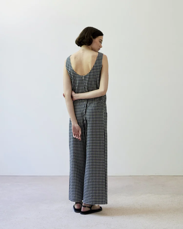 Diarte Lance Gingham Jumpsuit