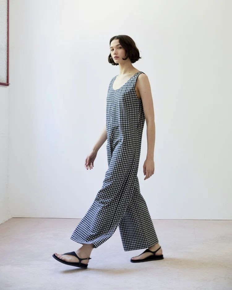 Diarte Lance Gingham Jumpsuit