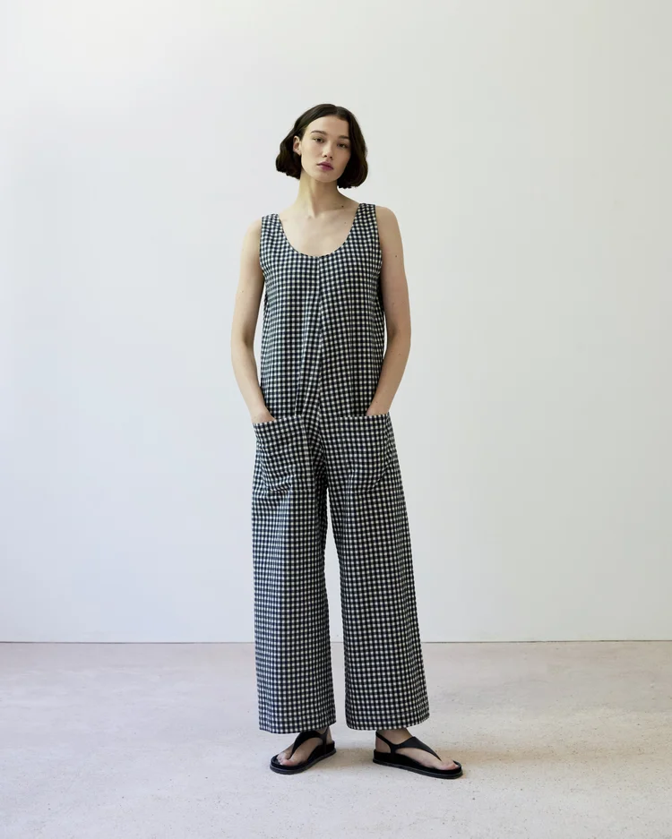 diarte Lance Gingham Jumpsuit