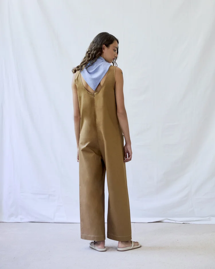 Diarte Lance Twill Jumpsuit Tobacco