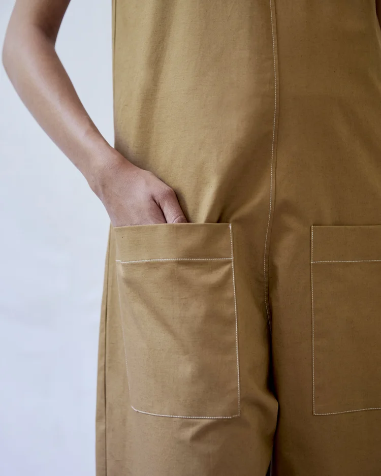 Diarte Lance Twill Jumpsuit Tobacco