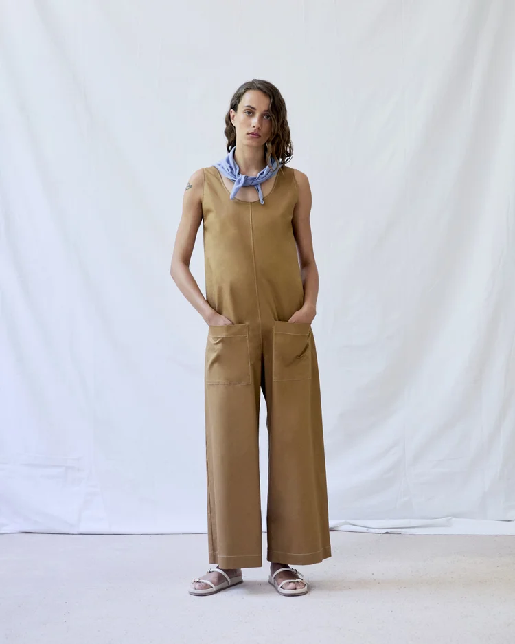 diarte Lance Twill Jumpsuit Tobacco
