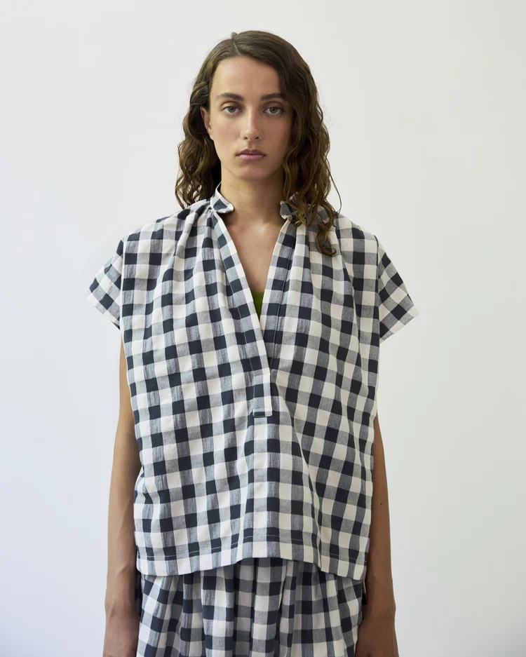 Diarte Merit Large Gingham Top