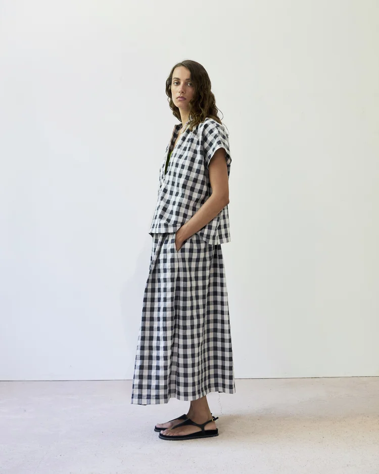 Diarte Merit Large Gingham Top
