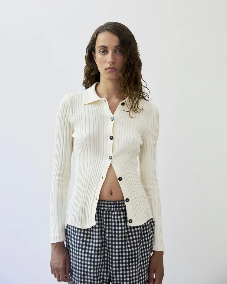 diarte Osma Cardigan Raw White