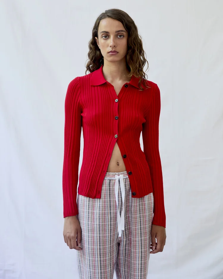 Diarte Osma Cardigan Red