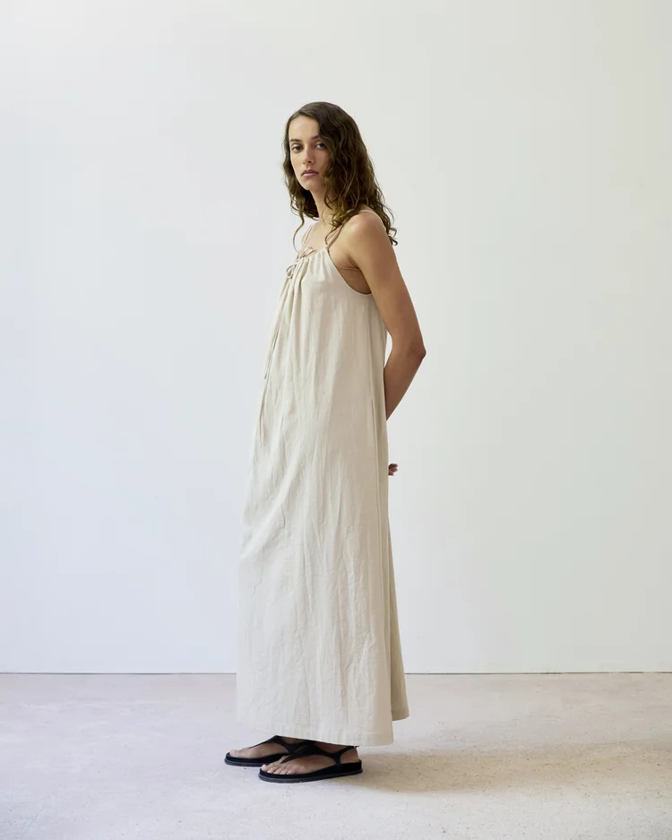 Diarte Palmera Cotton Dress Sand