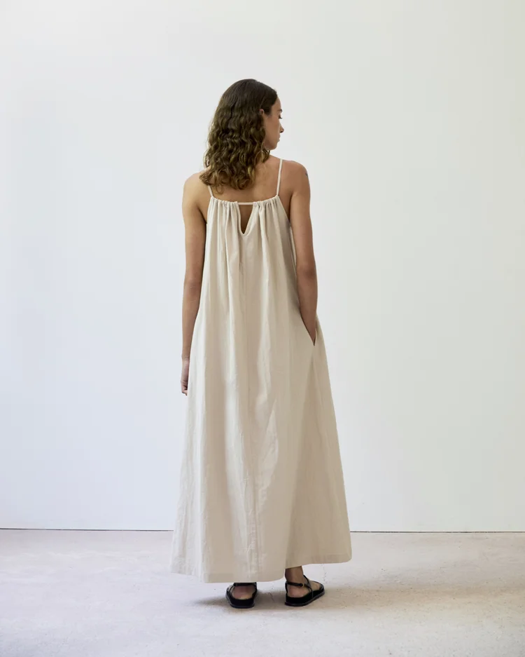 Diarte Palmera Cotton Dress Sand