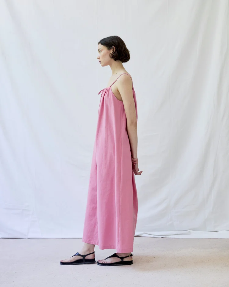 Diarte Palmera Cotton Dress Strawberry