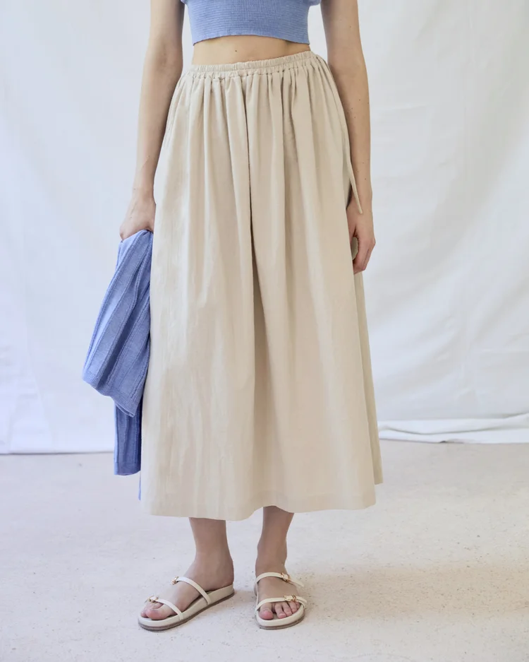 Diarte Salma Cotton Skirt Sand