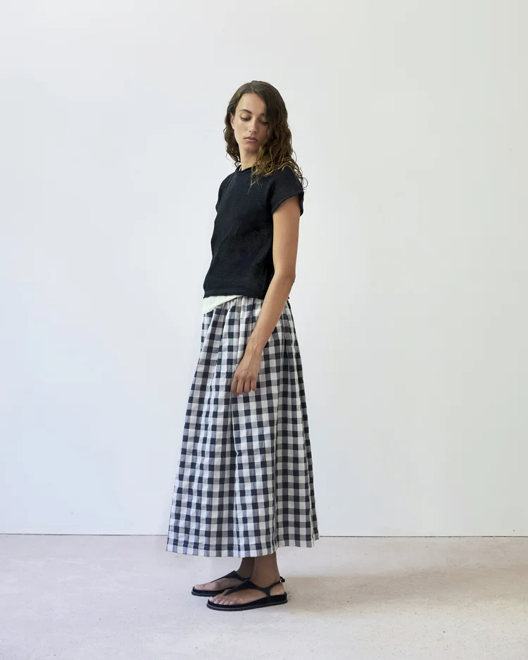 Diarte Salma Large Gingham Skirt