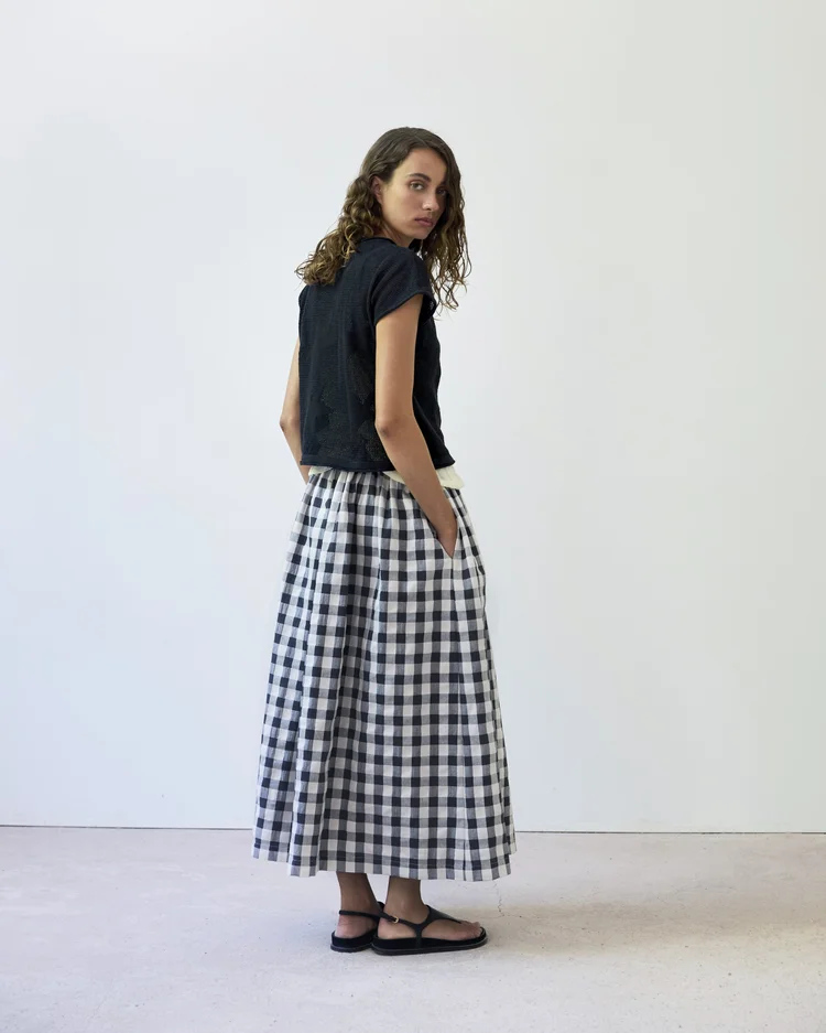 Diarte Salma Large Gingham Skirt