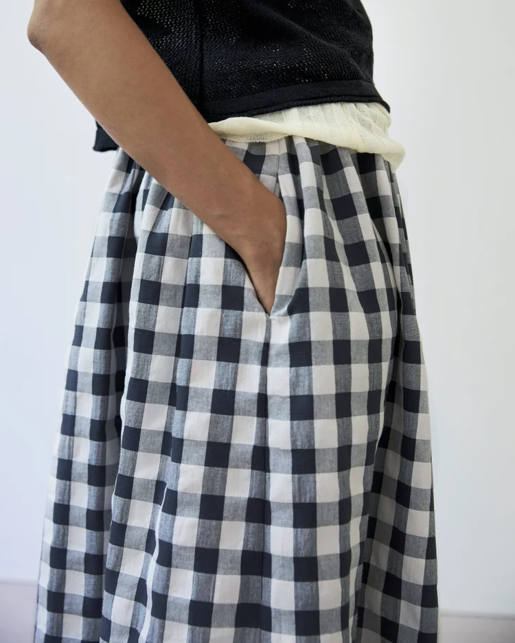 Diarte Salma Large Gingham Skirt