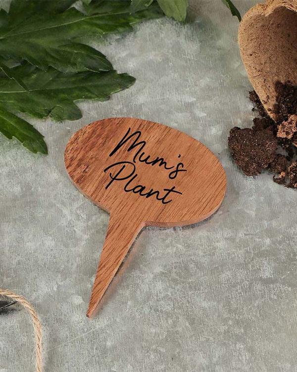 Dibor Blue Welly Boot Planter With Personalised Marker