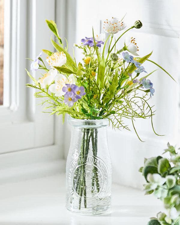dibor Buttercup Floral Spring Houseplant in Bottle Vase