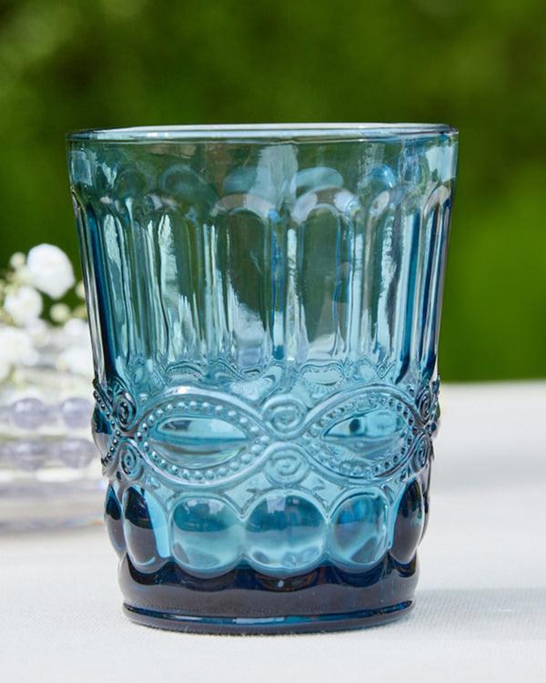 Dibor 12 Pc Aurielle Blue Glassware Set