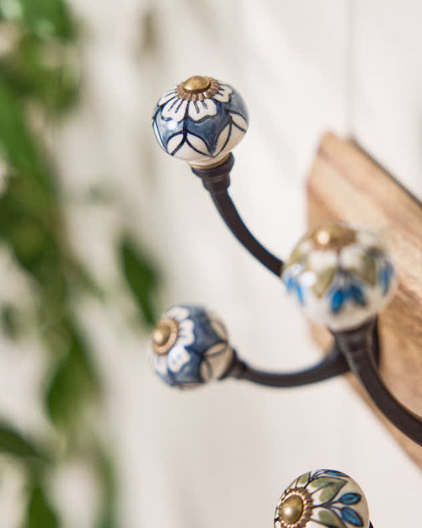 Dibor 3 Decorative Floral Wall Hooks Set