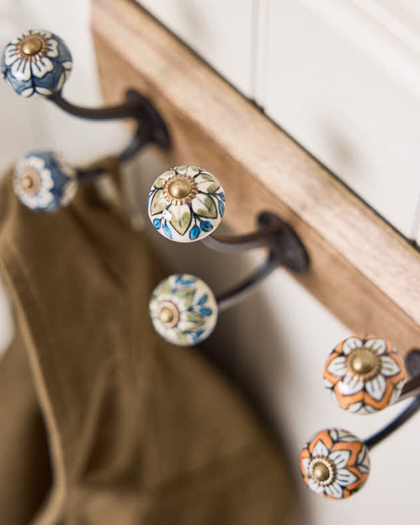 Dibor 3 Decorative Floral Wall Hooks Set