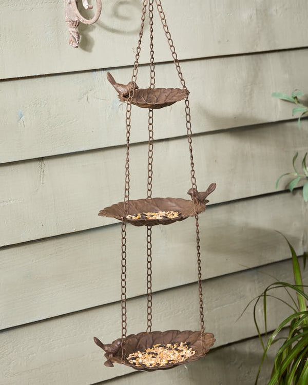 dibor 3 Tier Hanging Leaf Bird Feeder