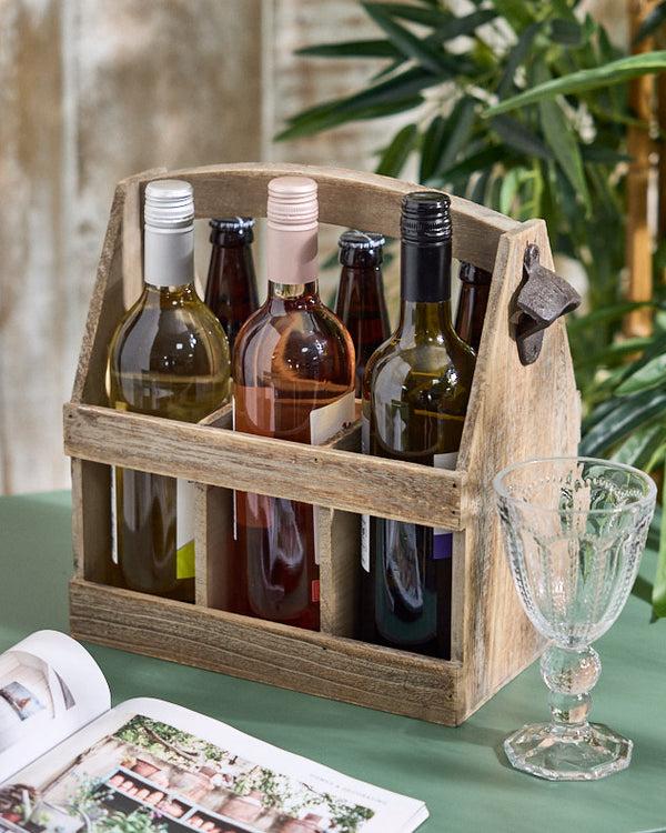 Dibor 6 Bottle Wooden Beer Crate