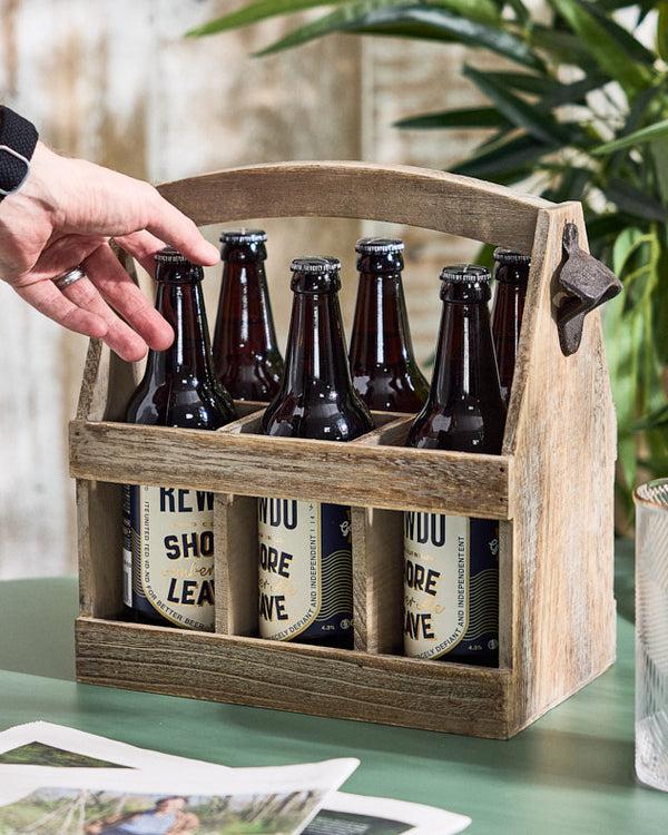 dibor 6 Bottle Wooden Beer Crate