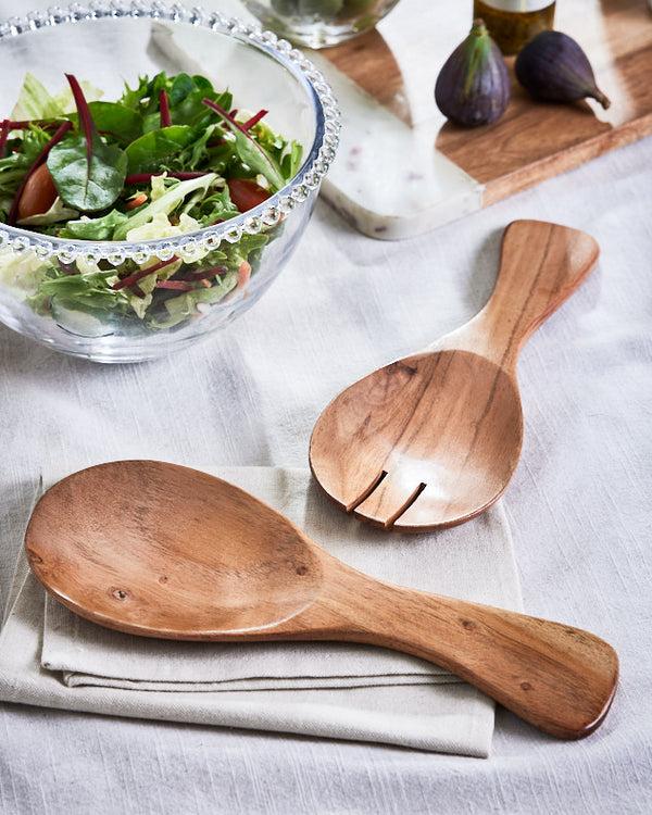 dibor Acacia Wood Salad Servers
