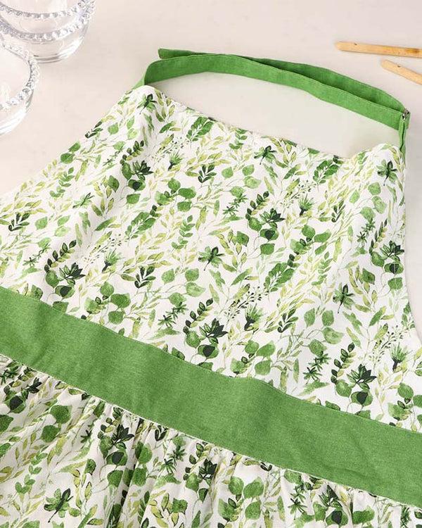Dibor Adult Botanical Kitchen Pinny Apron