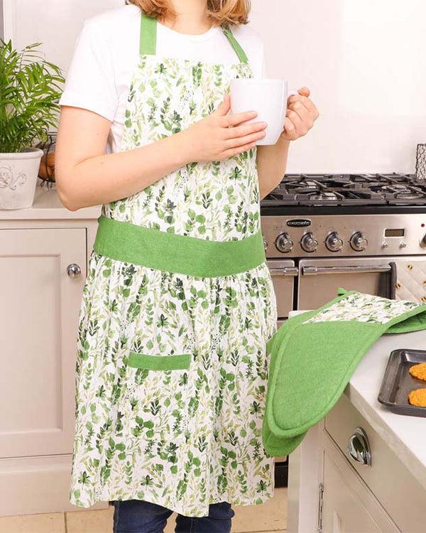 Dibor Adult Botanical Kitchen Pinny Apron