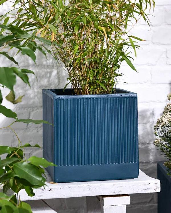 dibor Agri Blue Ribbed Planter Collection