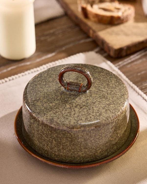 Dibor Alabaster Circular Butter Dish