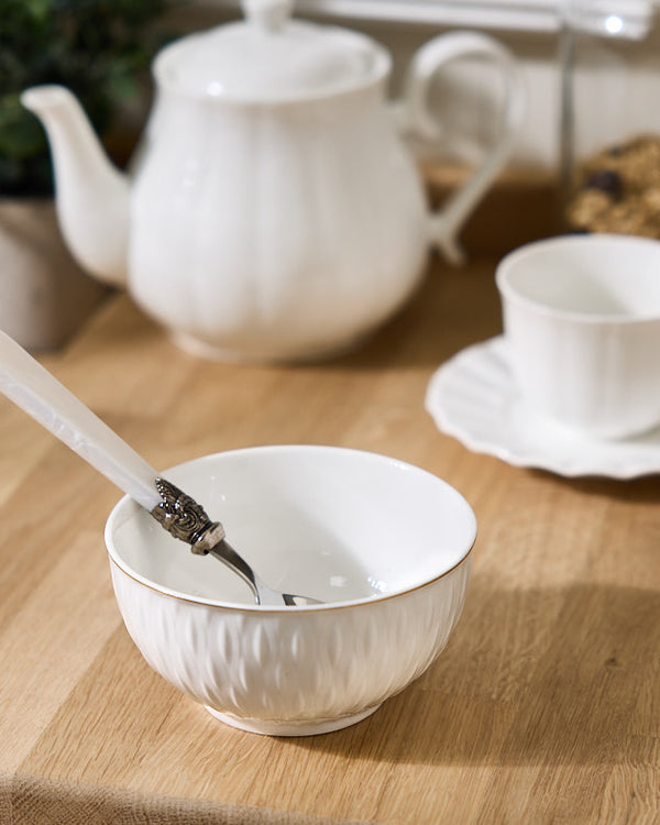 dibor Albi White Ceramic Bowl