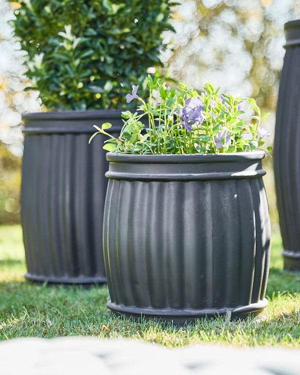 Dibor Almada Set Of 4 Ribbed Planters