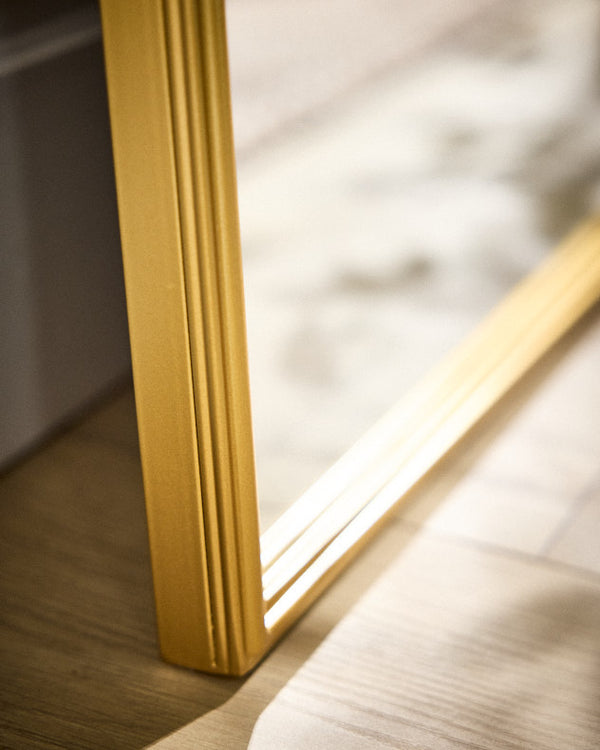 Dibor Alzac Gold Tall Rounded Arch Mirror