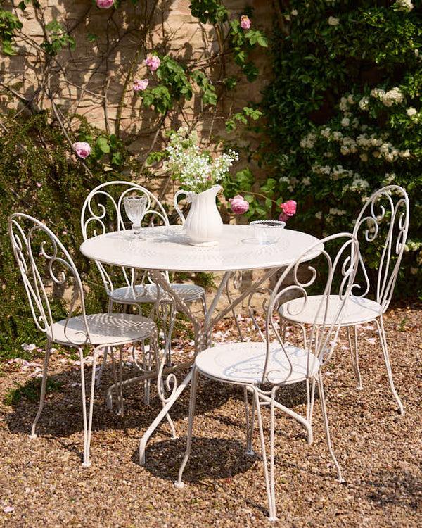dibor Amelie Four Person Iron Bistro Set