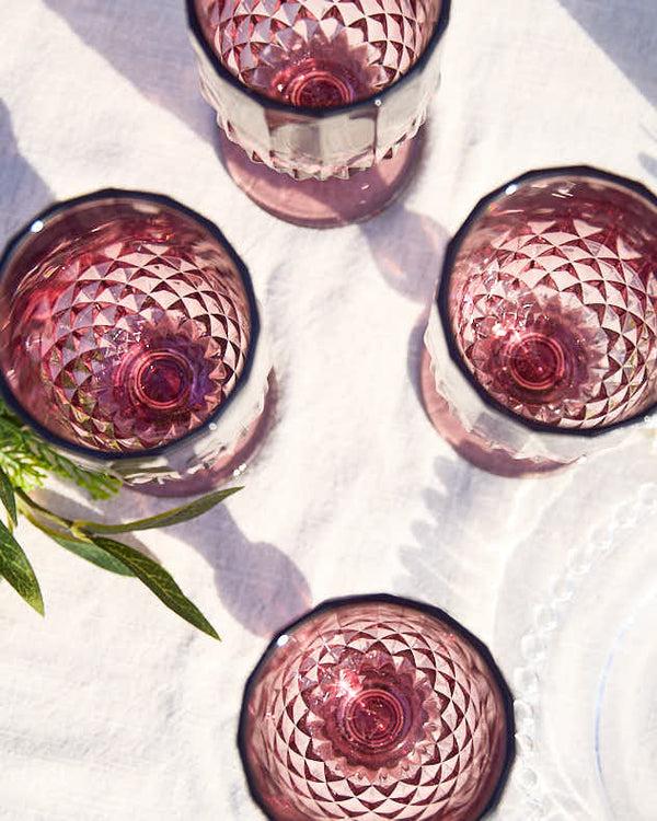 Dibor Amethyst Diamond Wine Goblet