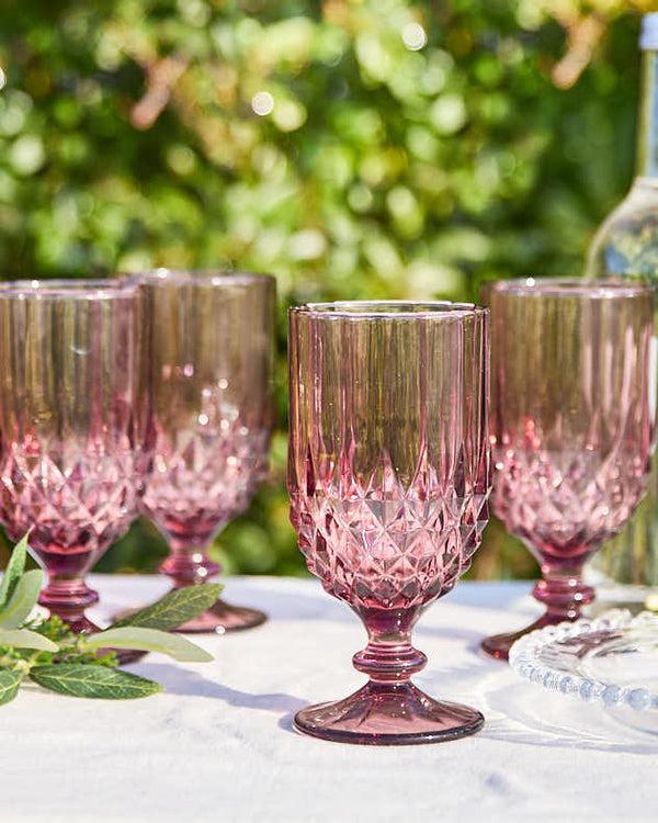 dibor Amethyst Diamond Wine Goblet