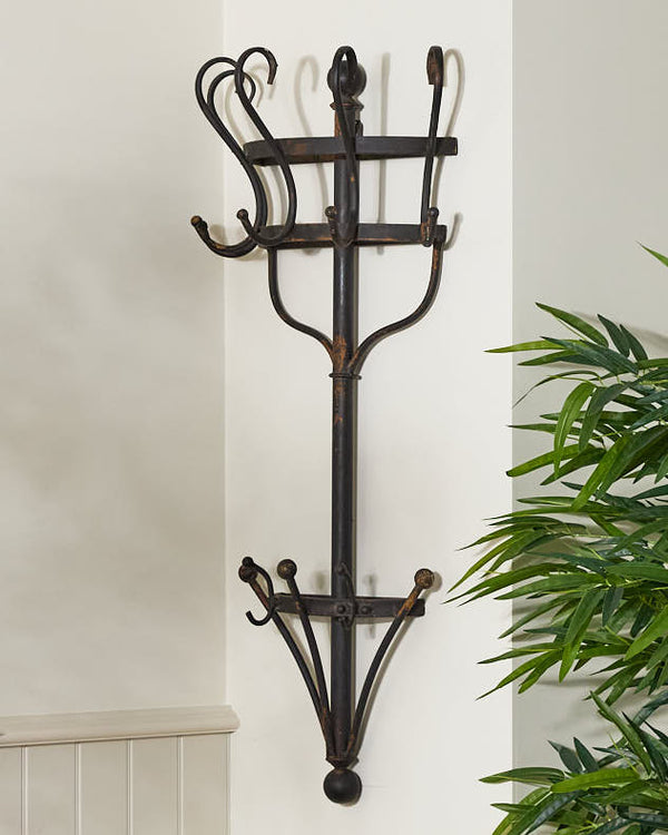 Dibor Antique Effect Wall Coat Rack
