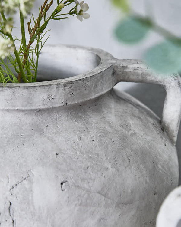 Dibor Antique Style Grey Pelike Vase