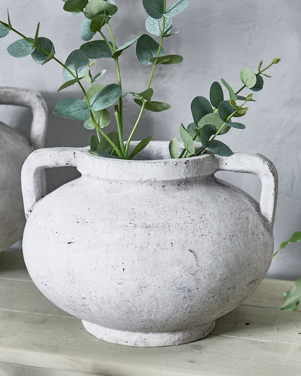 dibor Antique Style Grey Pelike Vase