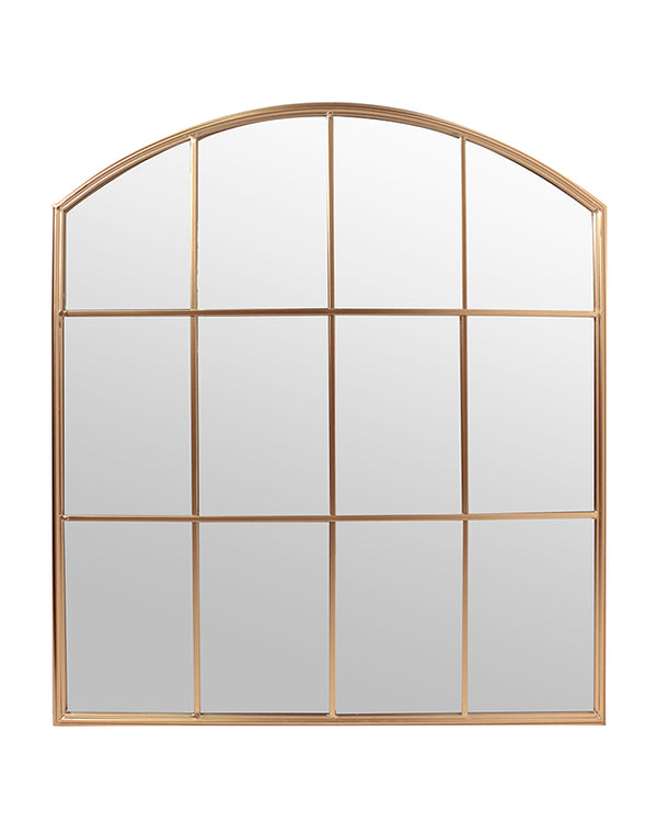 Dibor Arched Gold Indoor Window Mirror