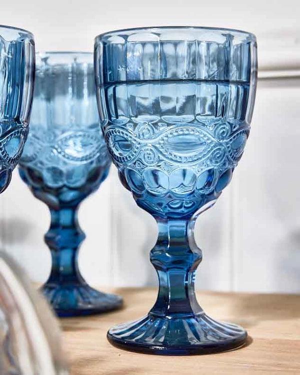 Dibor Aurielle Blue Wine Goblet