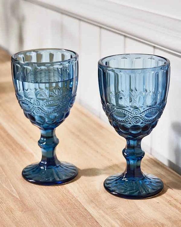 dibor Aurielle Blue Wine Goblet