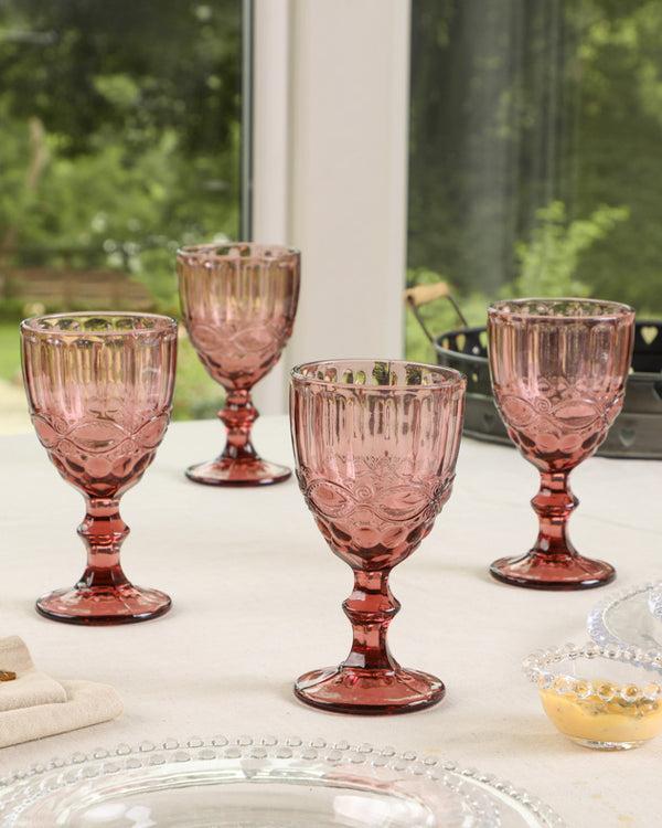 Dibor Aurielle Pink Wine Goblet