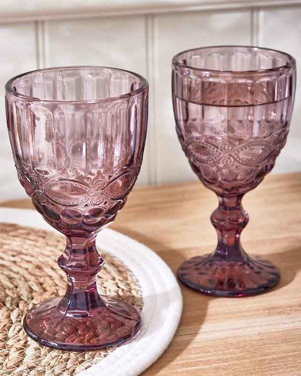 Dibor Aurielle Pink Wine Goblet