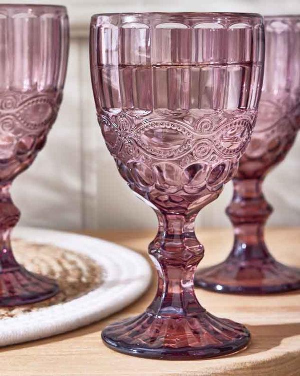 Dibor Aurielle Pink Wine Goblet