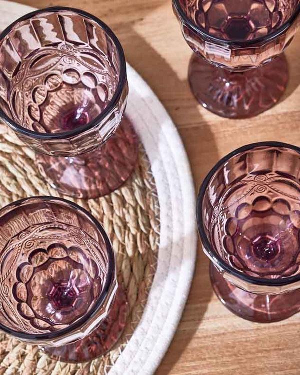 Dibor Aurielle Pink Wine Goblet