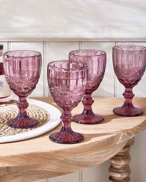 dibor Aurielle Pink Wine Goblet